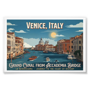 Grand Canal from Accademia Bridge, Venice Photo Print