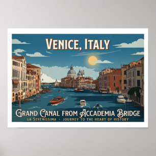 Grand Canal from Accademia Bridge, Venice Poster