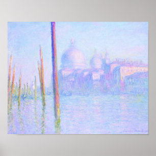 Grand Canal in Venice (by Claude Monet) Poster