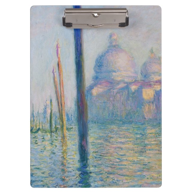 Grand Canal Monet Venice Italy Classic Painting Clipboard (Front)