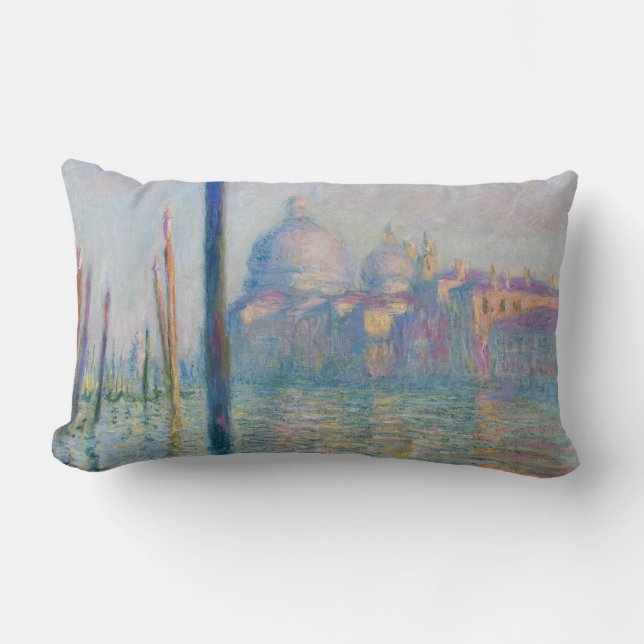 Grand Canal Monet Venice Italy Classic Painting Lumbar Cushion (Front)