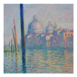 Grand Canal Monet Venice Italy Classic Painting Poster