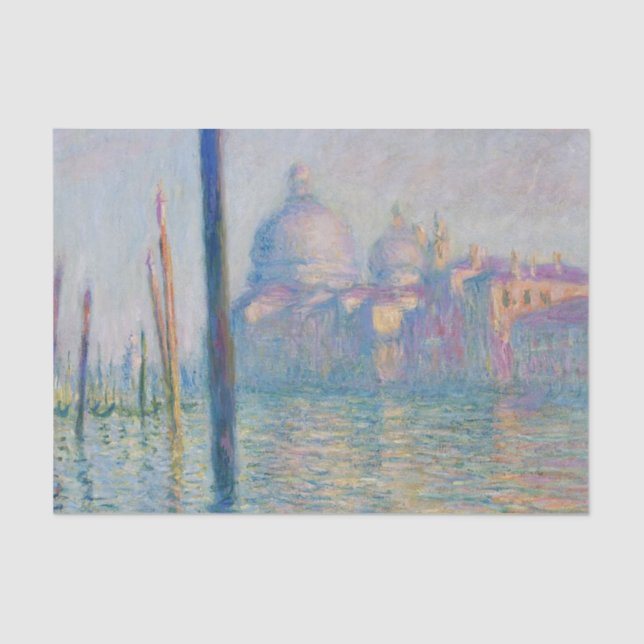 Grand Canal Monet Venice Italy Classic Painting Tissue Paper (Front)