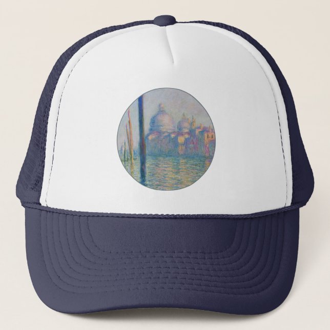 Grand Canal Monet Venice Italy Classic Painting Trucker Hat (Front)