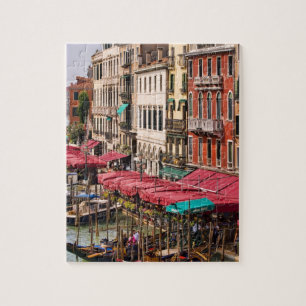 Grand Canal of Venice Italy with gondola boats Jigsaw Puzzle