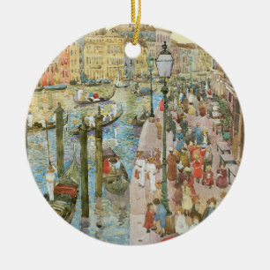Grand Canal, Venice by Maurice Prendergast Ceramic Tree Decoration