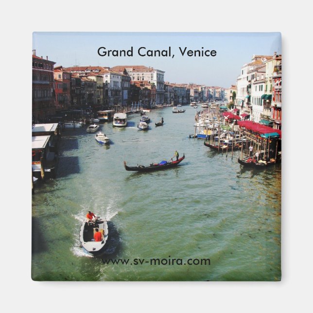 Grand Canal, Venice from Rialto Bridge Magnet (Front)