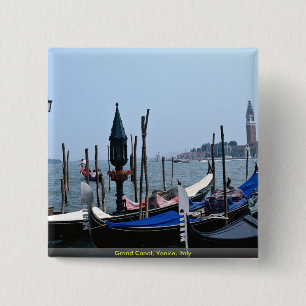 Grand Canal, Venice, Italy 15 Cm Square Badge
