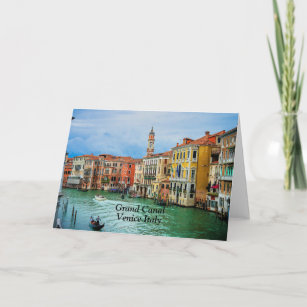 Grand Canal, Venice, Italy  Card
