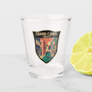 Grand Canal Venice Travel Art Vintage Shot Glass