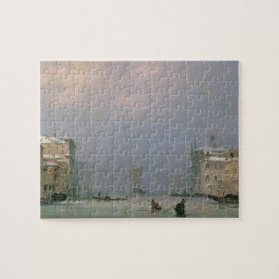 Grand Canal with Snow and Ice, 1849 Jigsaw Puzzle