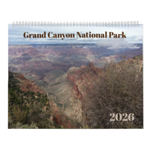 Grand Canyon 12-Month Photographic 2026 Calendar