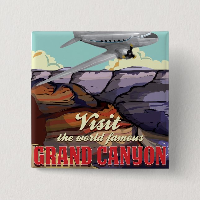 Grand Canyon 15 Cm Square Badge (Front)