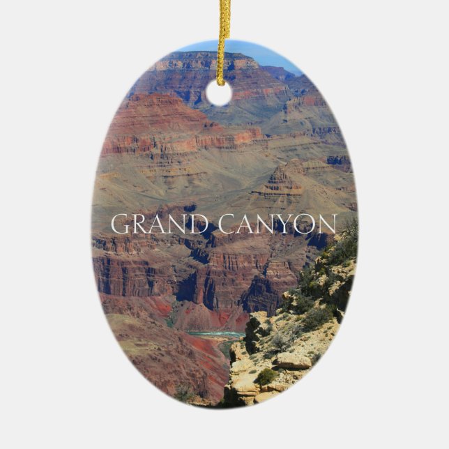 Grand Canyon 4 Ceramic Tree Decoration (Front)