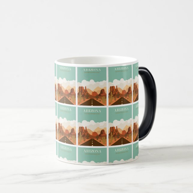 Grand Canyon Adventure: Retro Arizona Road Trip Magic Mug (Front Right)