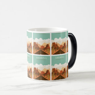 Grand Canyon Adventure: Retro Vintage Travel Poste Magic Mug