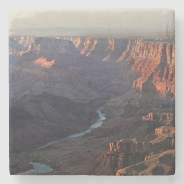 Grand Canyon and Colorado River in Arizona Stone Coaster (Front)