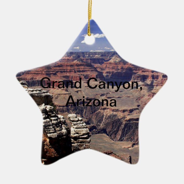 Grand Canyon, Arizona Ceramic Tree Decoration (Front)