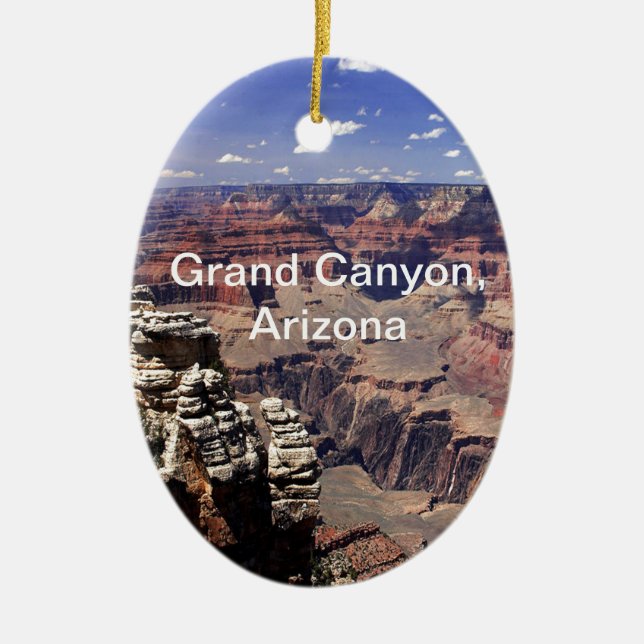 Grand Canyon, Arizona Ceramic Tree Decoration (Front)