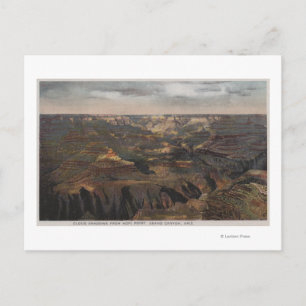 Grand Canyon, Arizona - Cloud Shadows from Hopi Postcard