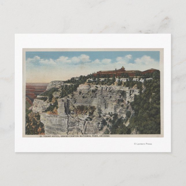 Grand Canyon, Arizona - El Tovar Hotel View Postcard (Front)