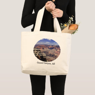 Grand Canyon, Arizona Rock Formation Cutout Large  Large Tote Bag