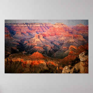 Grand Canyon, Arizona sunset stylized Poster
