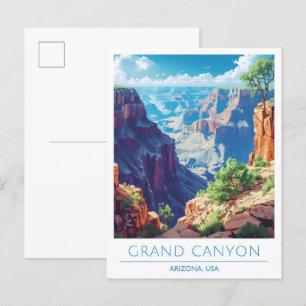 Grand Canyon Arizona USA Vintage Travel  Postcard