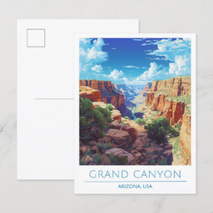 Grand Canyon Arizona USA Vintage Travel Postcard