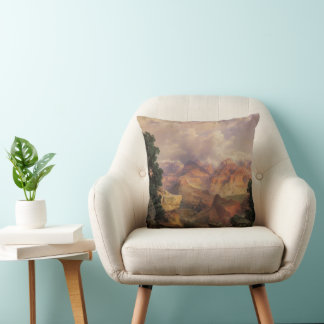 Grand Canyon by Thomas Moran, Vintage Landscape Cushion