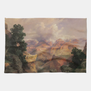 Grand Canyon by Thomas Moran, Vintage Landscape Tea Towel