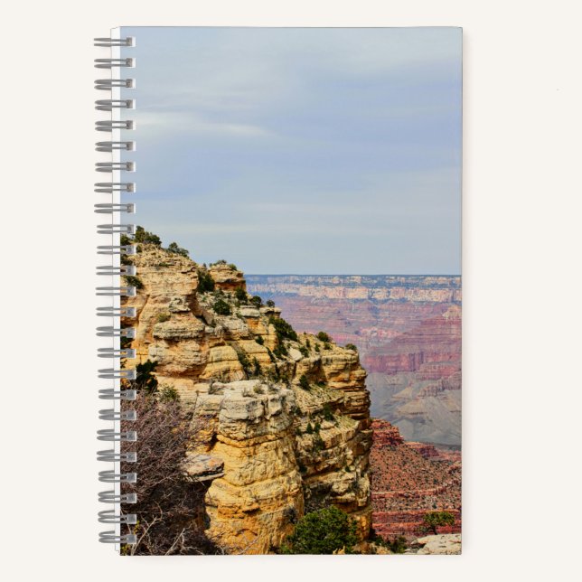 Grand Canyon Cliffside Desert View Drive Notebook (Front)