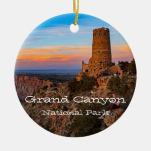 Grand Canyon Desert Tower Ceramic Tree Decoration