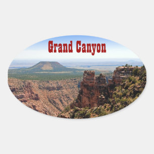 Grand Canyon Desert View Oval Sticker