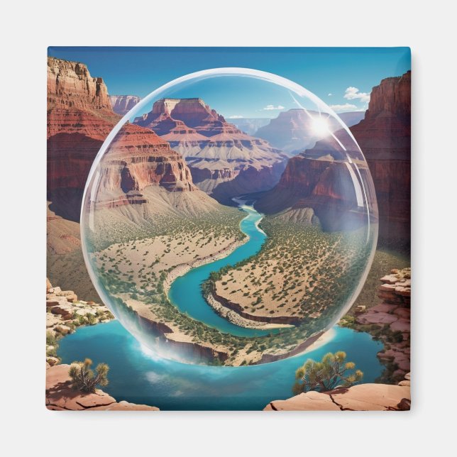 Grand Canyon Domed 2035 Imagination Magnet (Front)