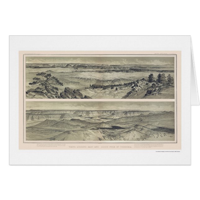 Grand Canyon from Mt. Trumbull Print 1882 (Front Horizontal)