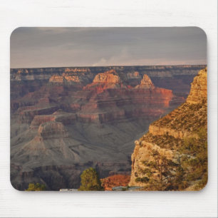 Grand Canyon from the south rim at sunset, 2 Mouse Mat