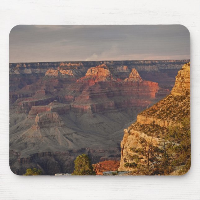Grand Canyon from the south rim at sunset, 2 Mouse Mat (Front)