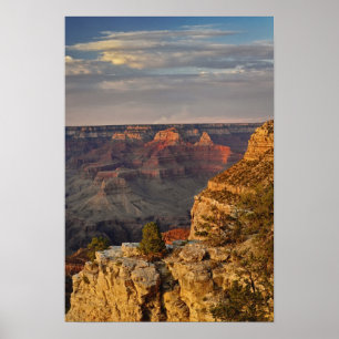 Grand Canyon from the south rim at sunset, 2 Poster