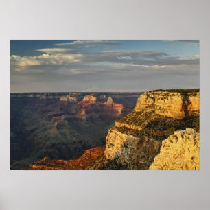 Grand Canyon from the south rim at sunset, 3 Poster