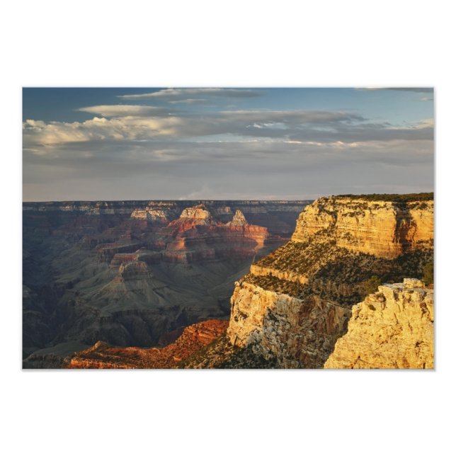Grand Canyon from the south rim at sunset, 4 Photo Print (Front)