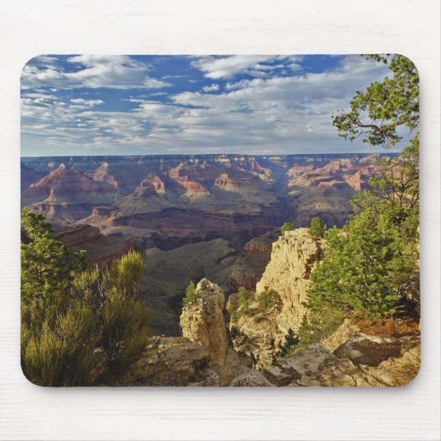 Grand Canyon from the south rim at sunset, 6 Mouse Mat (Front)