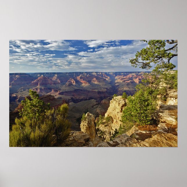 Grand Canyon from the south rim at sunset, 6 Poster (Front)