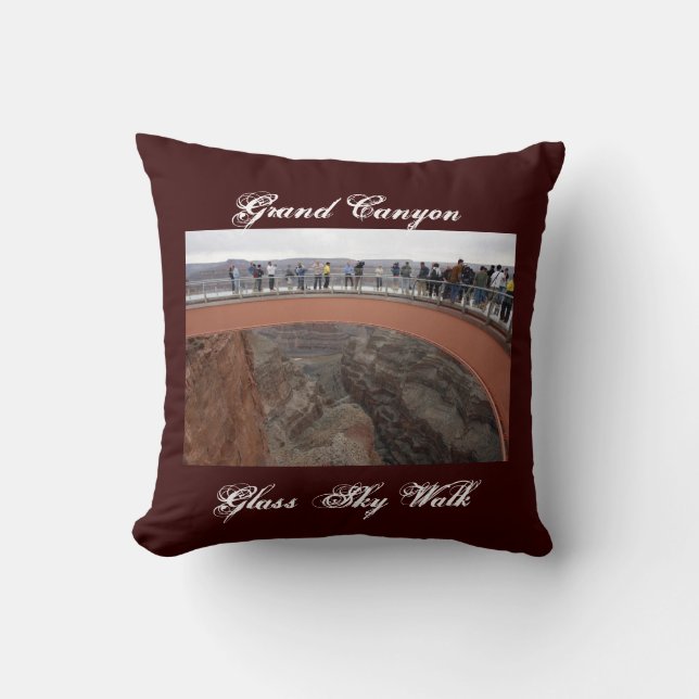 Grand Canyon Glass Skywalk Pillow (Front)