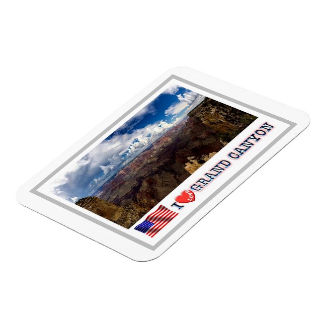 Grand Canyon - I Love - United States - Magnet (Left Side)