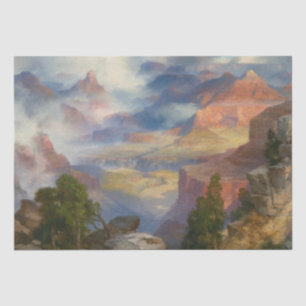 Grand Canyon in Mist (by Thomas Moran) Tissue Paper