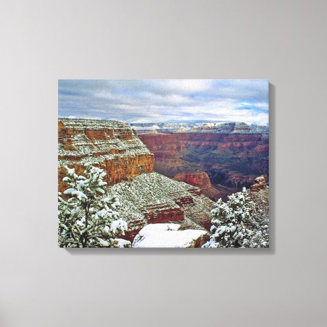 Grand Canyon in Winter Canvas Print (Front)