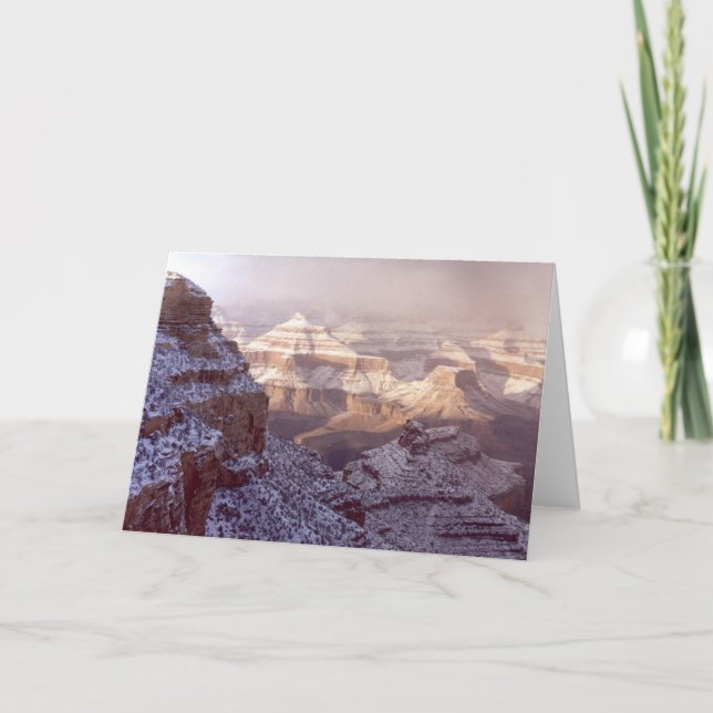Grand Canyon in Winter Card (Front)