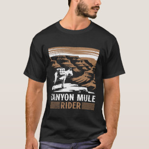 GRAND CANYON MULE RIDER Retro Arizona Funny Nation T-Shirt