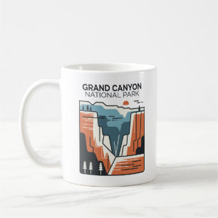 Grand Canyon National Park Abstract Illustration Coffee Mug